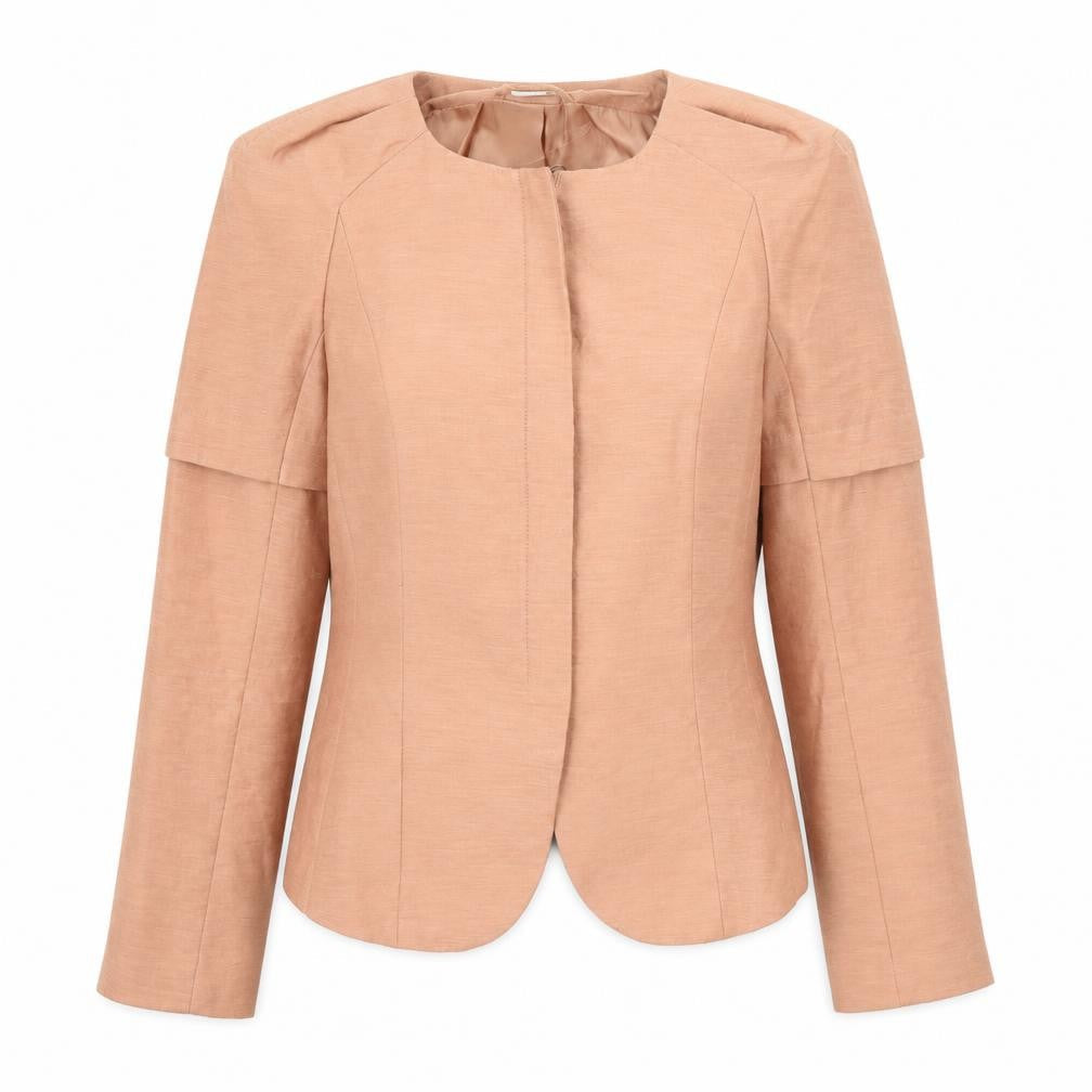 H&M Womens Pink Jacket Blazer Size 10 Zip