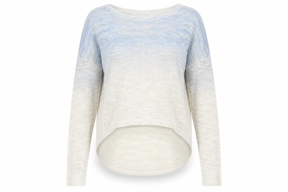 Internacionale Womens Beige Round Neck Acrylic Pullover Jumper Size M