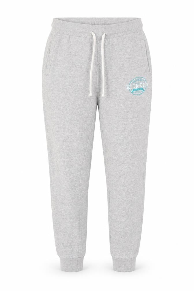 Kickers Womens Grey Cotton Sweatpants Trousers Size 10 Regular Drawstring