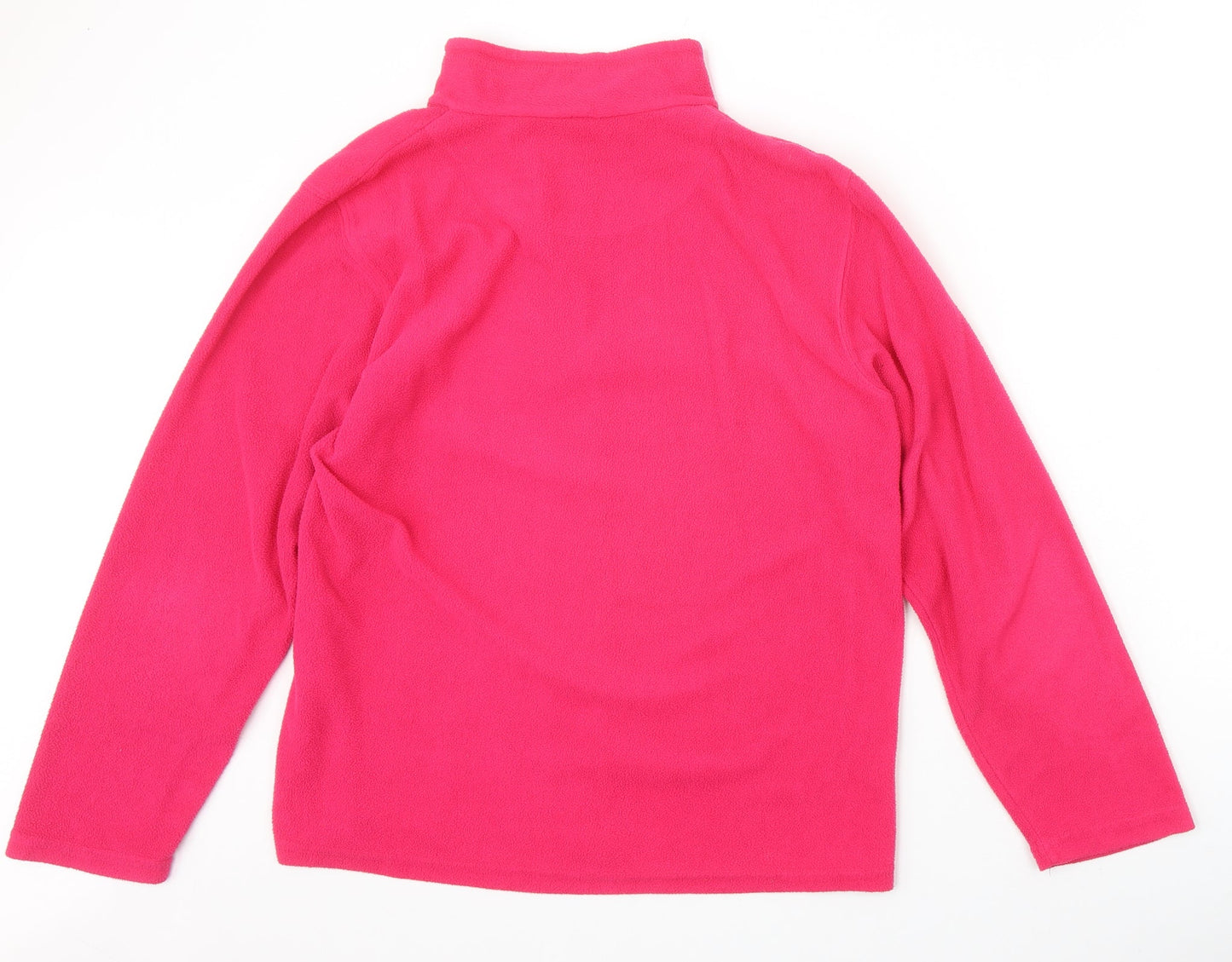 ProClimate Womens Pink Polyester Pullover Sweatshirt Size L Zip