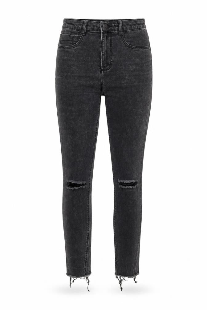 Zara Womens Black Cotton Skinny Jeans Size 8 Regular Zip