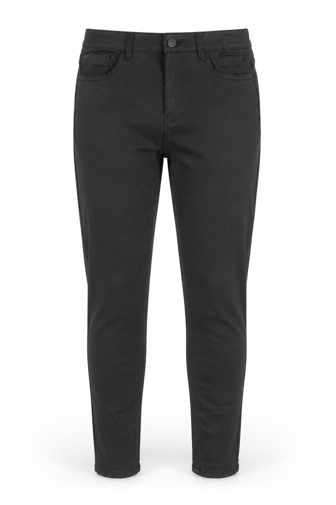 New Look Womens Black Viscose Trousers Size 12 Regular Zip