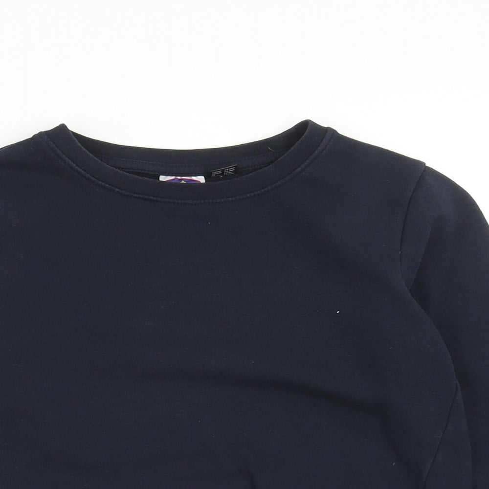 Smart Start Boys Blue Cotton Pullover Sweatshirt Size 6 Years Pullover - 6-8 Years