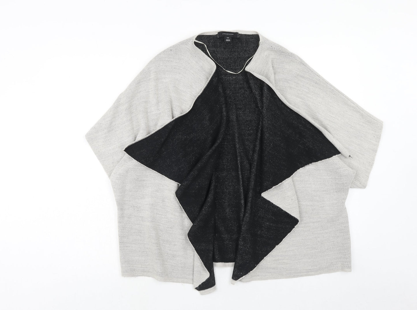 Atmosphere Womens Grey Round Neck Acrylic Cardigan Jumper Size S - Size S-M