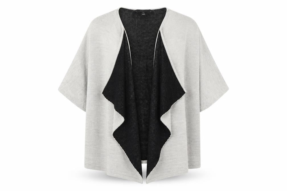Atmosphere Womens Grey Round Neck Acrylic Cardigan Jumper Size S - Size S-M