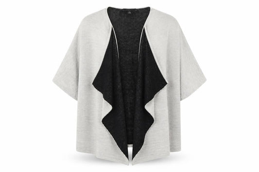 Atmosphere Womens Grey Round Neck Acrylic Cardigan Jumper Size S - Size S-M