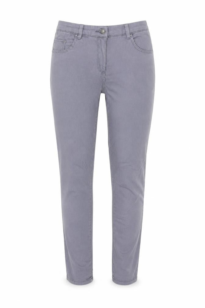 H&M Womens Grey Cotton Skinny Jeans Size 10 Regular Zip