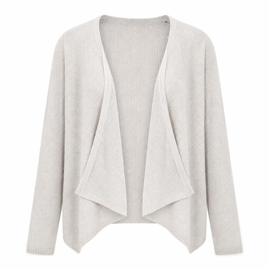 H&M Womens Beige V-Neck Acrylic Cardigan Jumper Size S