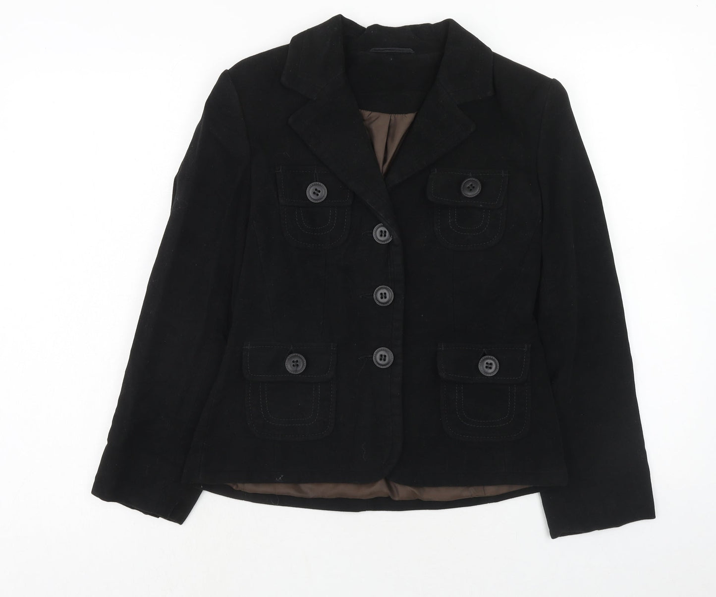 NEXT Womens Black Jacket Size 8 Button
