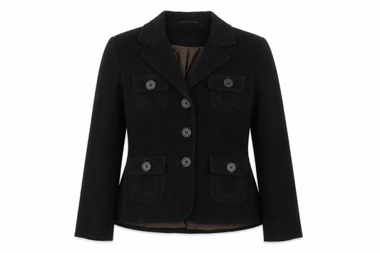 Next Womens Black Jacket Size 8 Button