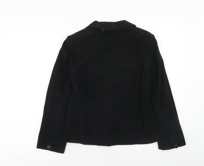 Next Womens Black Jacket Size 8 Button