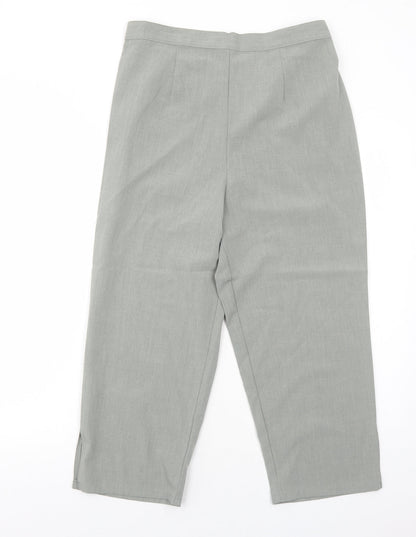 Essence Womens Green Polyester Trousers Size 16 Regular