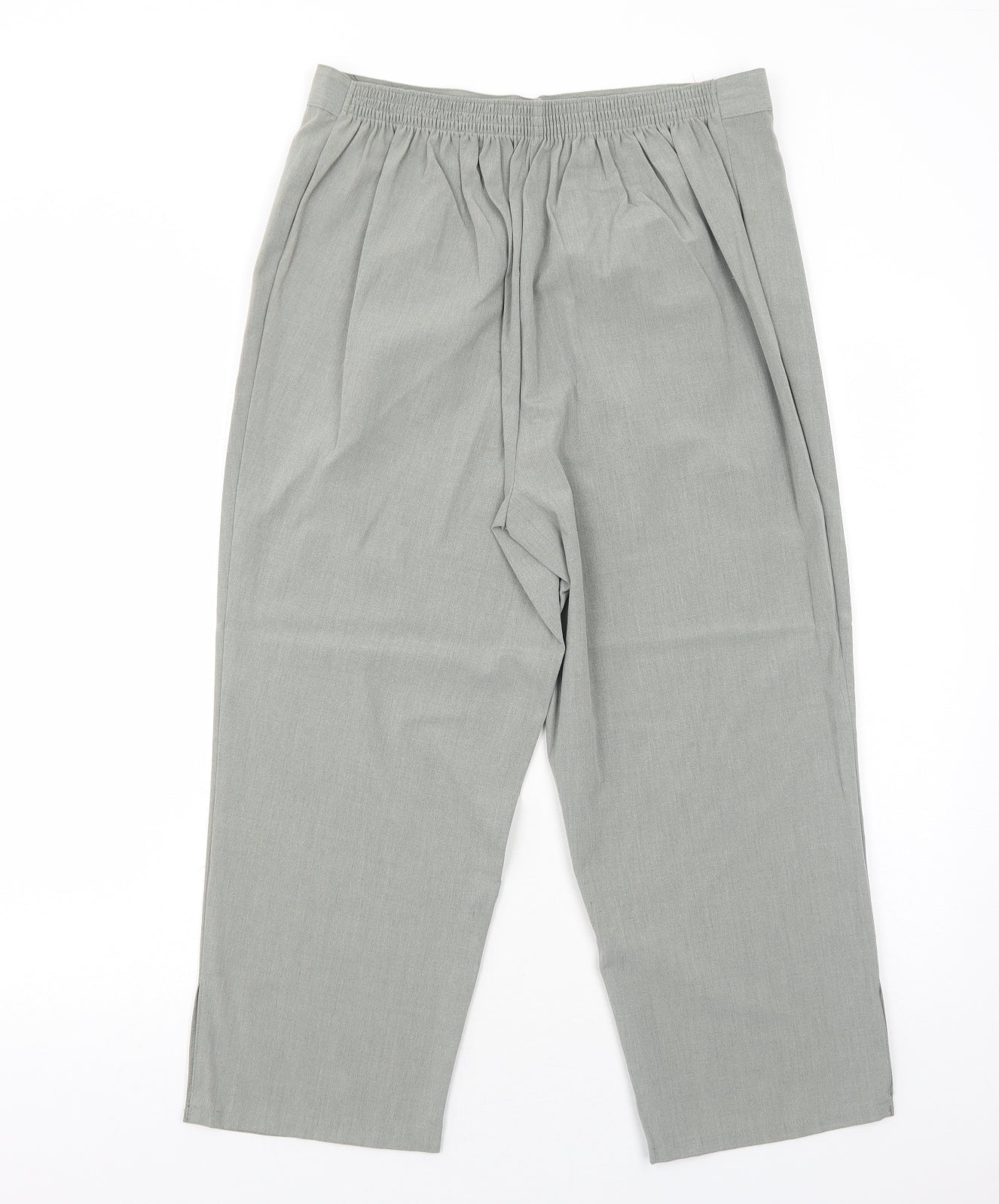 essence Womens Green Polyester Trousers Size 16 Regular
