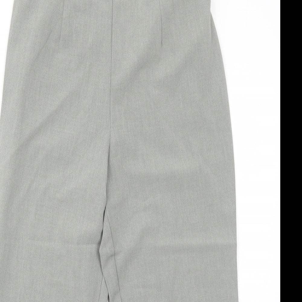 essence Womens Green Polyester Trousers Size 16 Regular