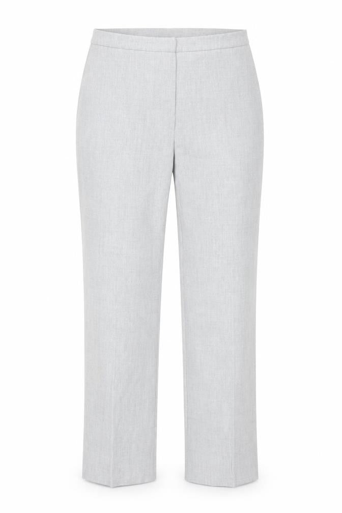 Essentials Womens Grey Polyester Trousers Size 12 Regular Zip