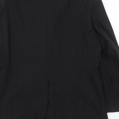 Next Mens Black Polyester Jacket Blazer Size 40 Regular