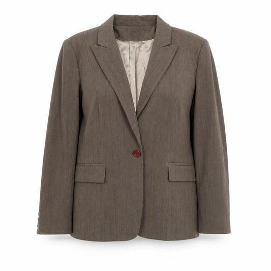 Debenhams Womens Brown Polyester Jacket Blazer Size 16