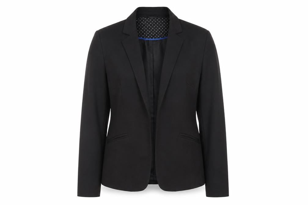 Atmosphere Womens Black Polyester Jacket Blazer Size 10 - Open