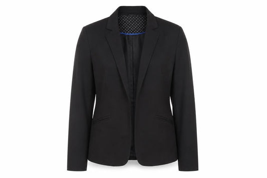 Atmosphere Womens Black Polyester Jacket Blazer Size 10 - Open