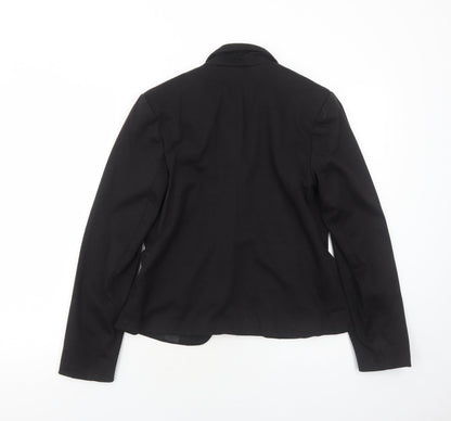Atmosphere Womens Black Polyester Jacket Blazer Size 10 - Open
