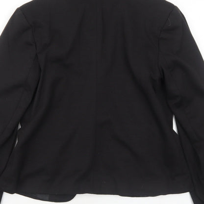 Atmosphere Womens Black Polyester Jacket Blazer Size 10 - Open