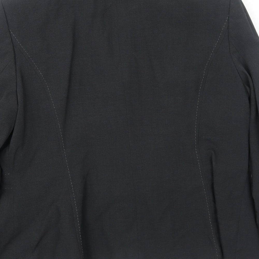 Marks and Spencer Womens Grey Polyester Jacket Blazer Size 14