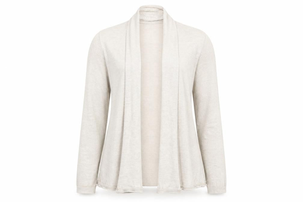 Zara Womens Beige V-Neck Acrylic Cardigan Jumper Size S