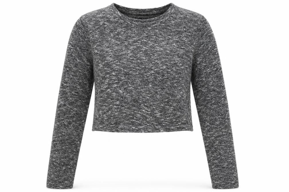 FOREVER 21 Womens Grey Round Neck Polyester Pullover Jumper Size S