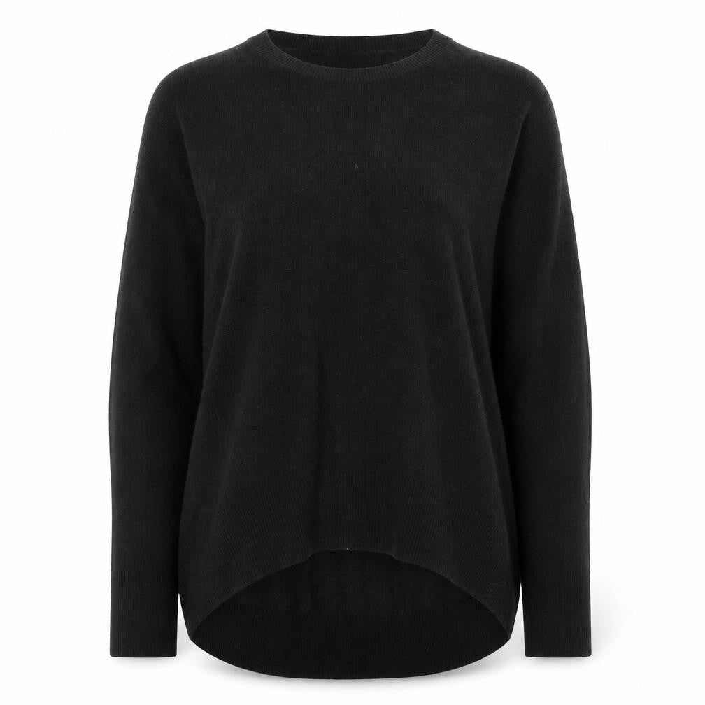 Primark Womens Black Round Neck Acrylic Pullover Jumper Size 4