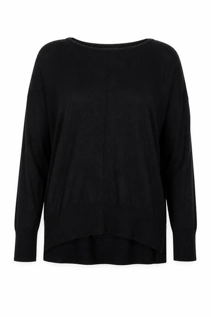 Atmosphere Womens Black Round Neck Viscose Pullover Jumper Size 8
