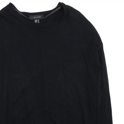 Atmosphere Womens Black Round Neck Viscose Pullover Jumper Size 8