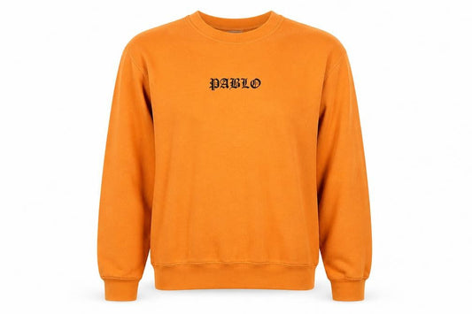 BC Clothing Womens Orange Cotton Pullover Sweatshirt Size S Pullover - Pablo Unisex