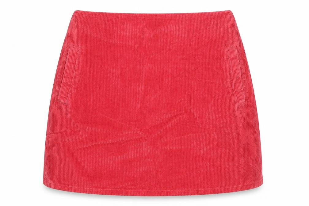 New Look Womens Pink Cotton A-Line Skirt Size 10 Zip
