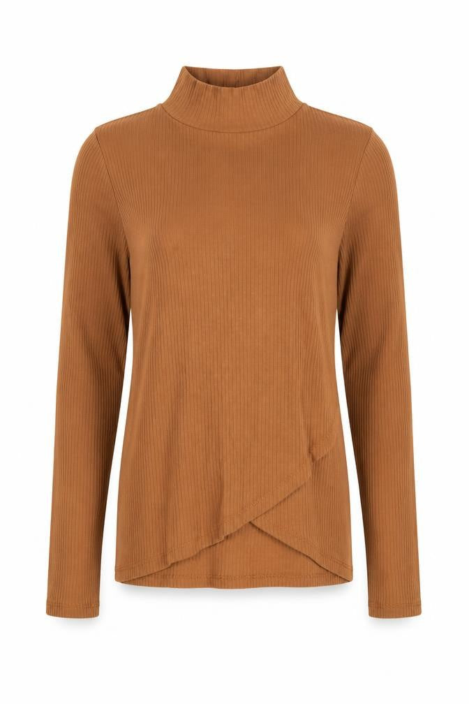 Bershka Girls Brown High Neck Polyester Pullover Jumper Size S Pullover