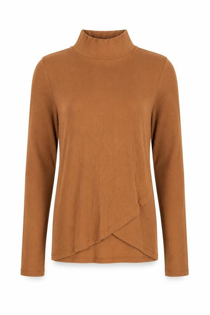 Bershka Girls Brown High Neck Polyester Pullover Jumper Size S Pullover