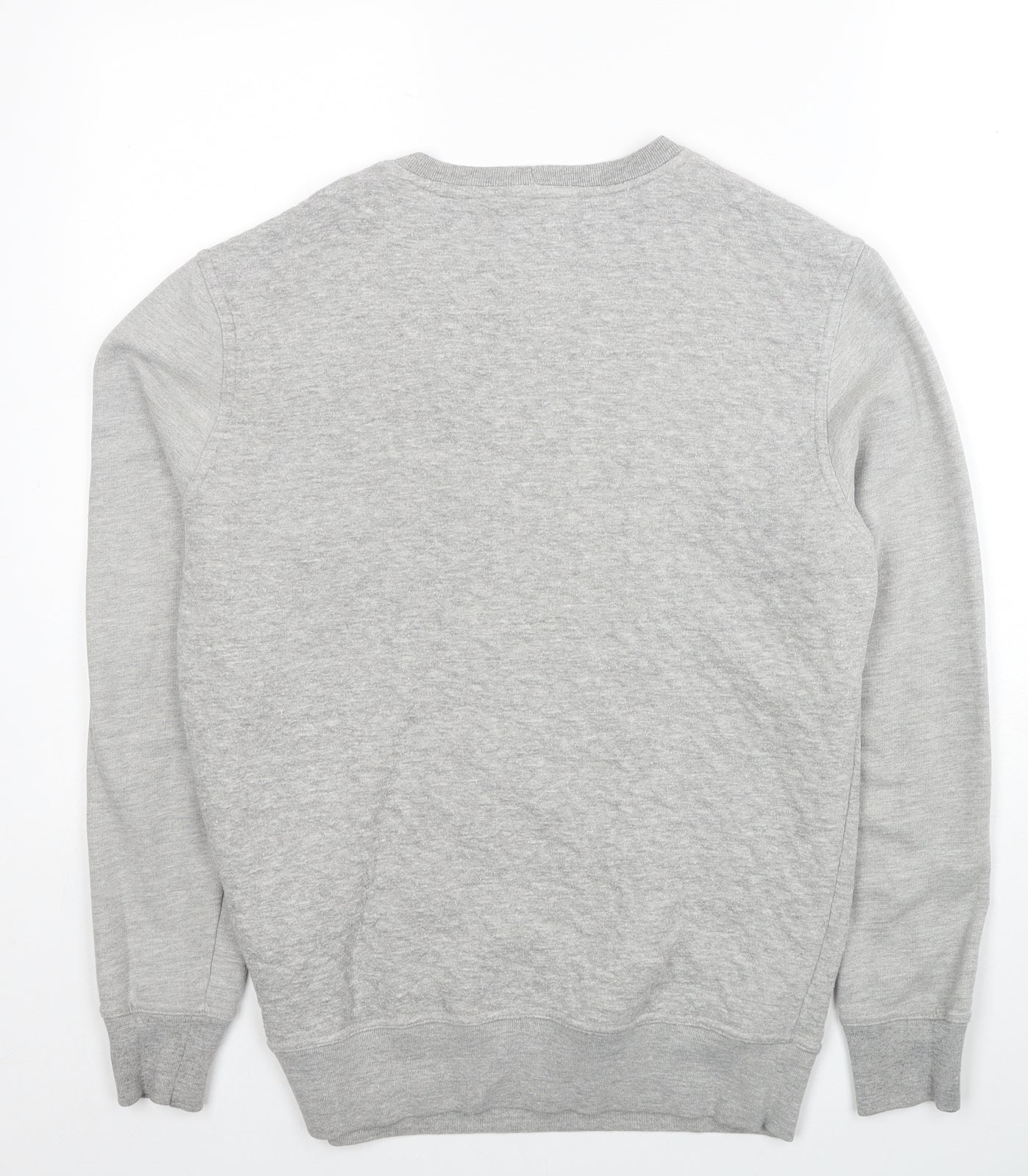 Open Mens Grey Cotton Pullover Sweatshirt Size S