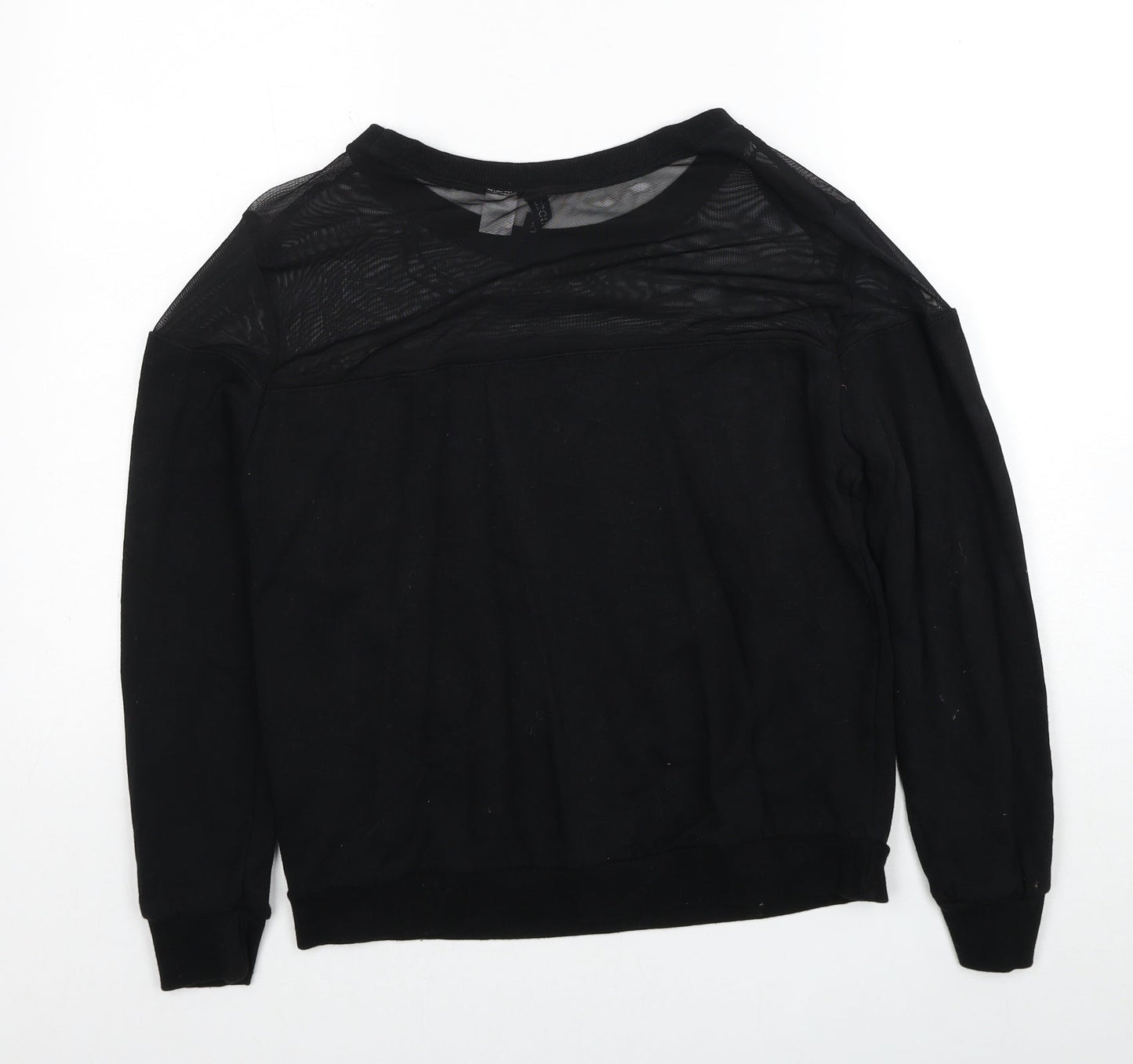 Divided by H&M Womens Black Cotton Pullover Sweatshirt Size M Pullover