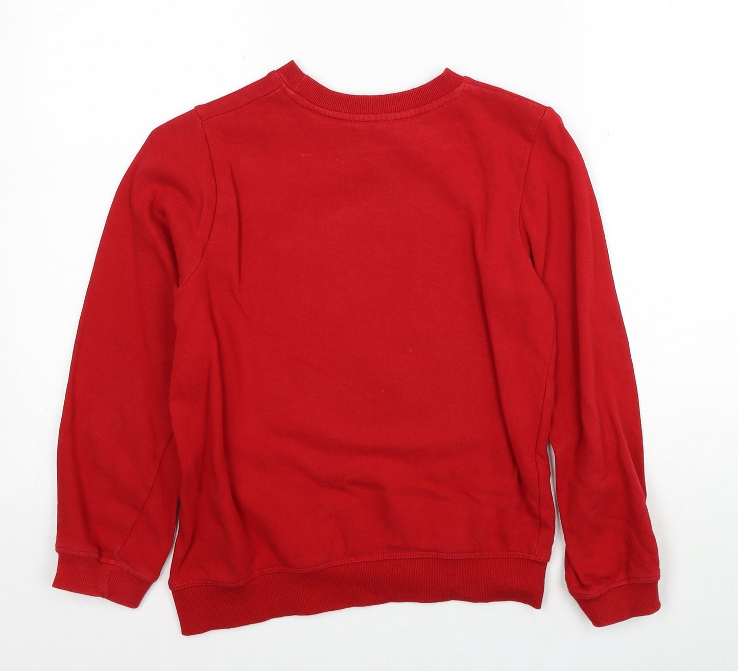 PEP&CO Boys Red Cotton Pullover Sweatshirt Size 10-11 Years Pullover