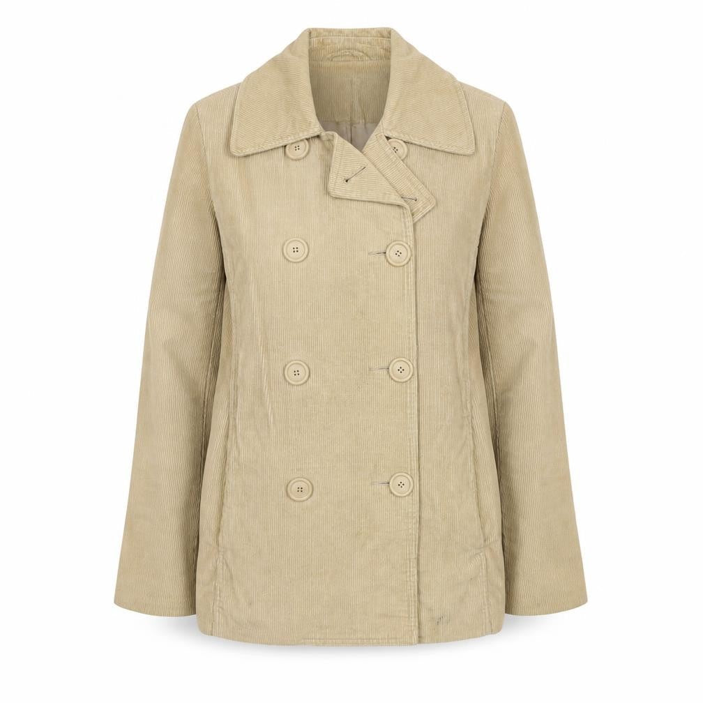 New Look Womens Beige Jacket Size 14 Button