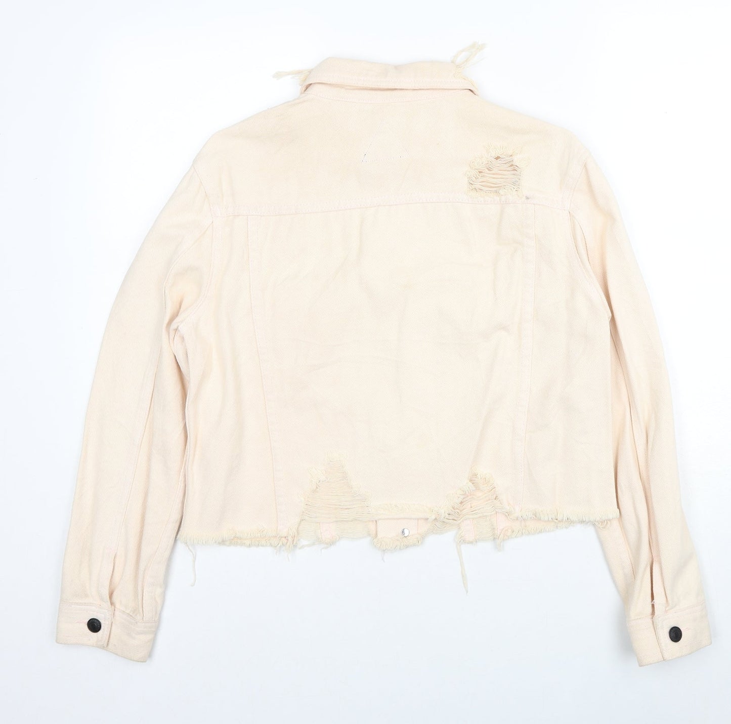 Signature 8 Womens Beige Jacket Size S Button