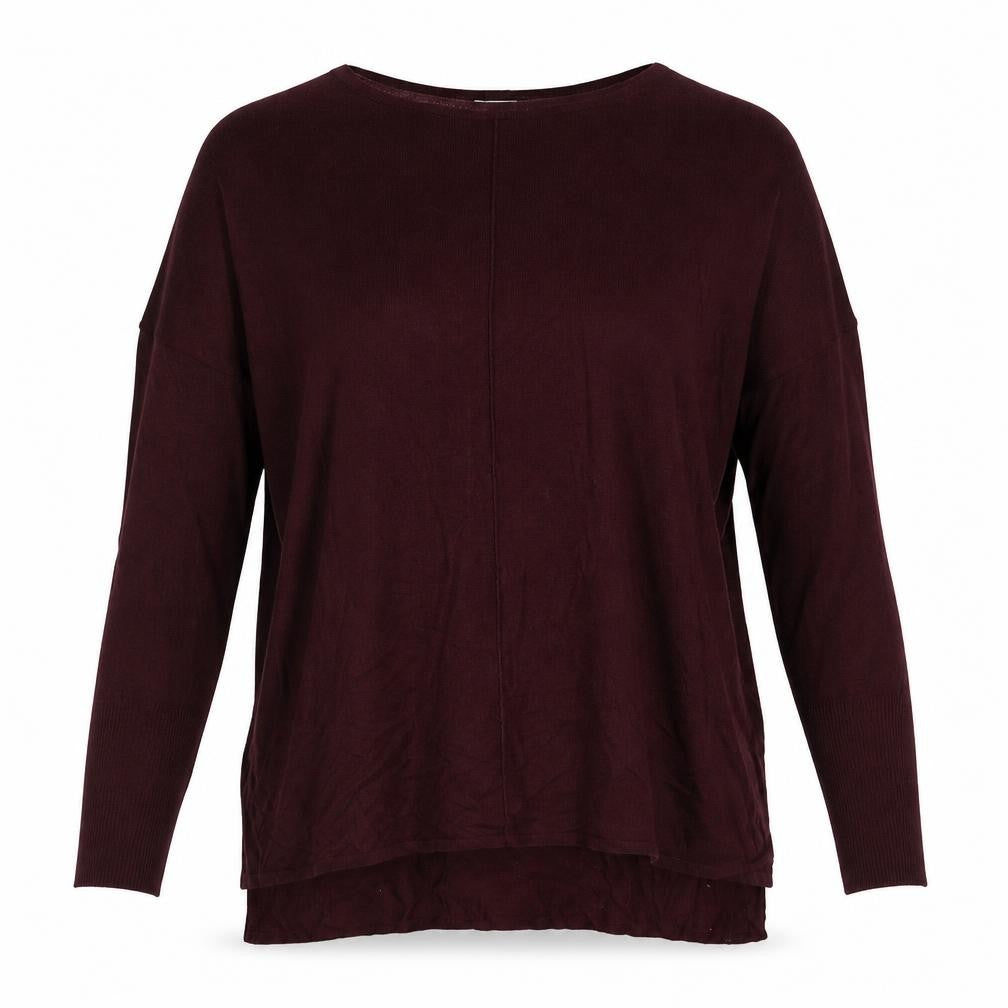 H&M Womens Red Round Neck Acrylic Pullover Jumper Size S