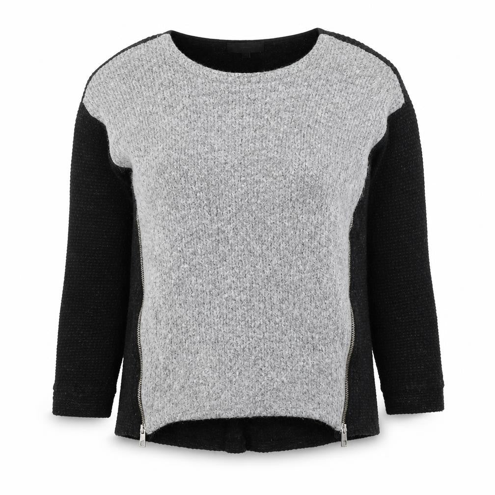 River Island Womens Black Round Neck Acrylic Pullover Jumper Size 8