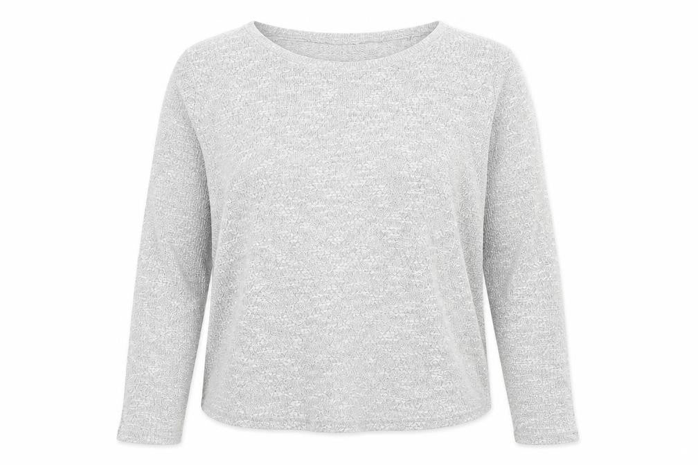 New Look Womens Grey Round Neck Polyester Pullover Jumper Size 8