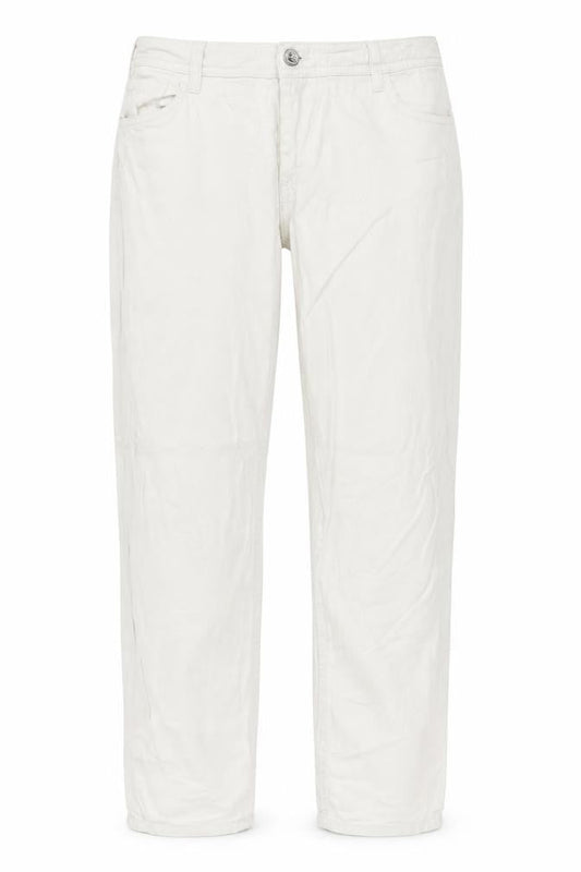 Charles Vogele Womens White Cotton Straight Jeans Size 31 in Regular Zip