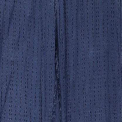 Cecil Womens Blue Geometric Cotton Straight Jeans Size 26 in Regular Zip - Star Pattern