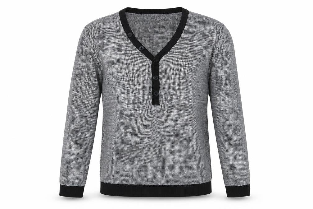 Topman Mens Grey Square Neck Acrylic Pullover Jumper Size S Long Sleeve