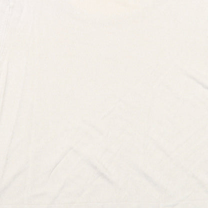 Marks & Spencer Womens Beige Round Neck Acrylic Pullover Jumper Size 20