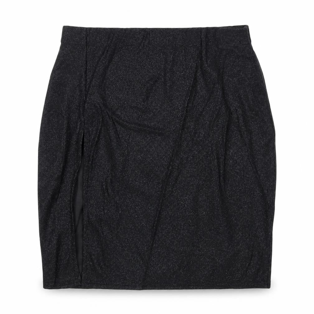PRETTYLITTLETHING Womens Black Polyester Mini Skirt Size 8