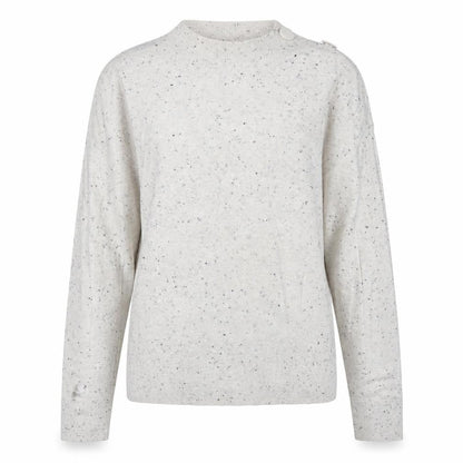 Next Womens Ivory Round Neck Cotton Pullover Jumper Size 6