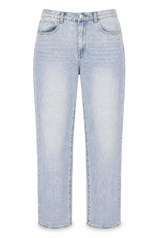 Warehouse Womens Blue Cotton Straight Jeans Size XL Regular Zip